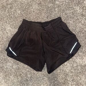 Black Lululemon athletic shorts